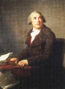 Johann Wolfgang von Goethe one of the most successful opera composers of his time,painted by elisadeth vigee lebrun oil on canvas